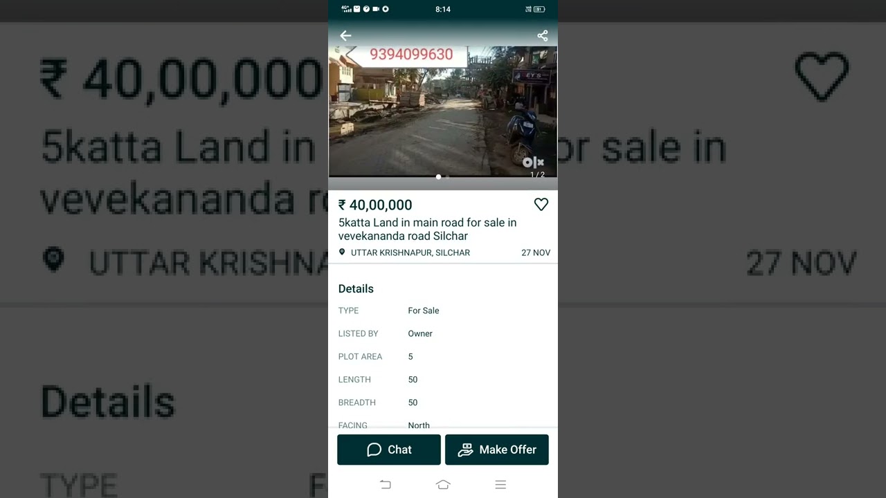 Land sale silchar vivekanada road olx add today