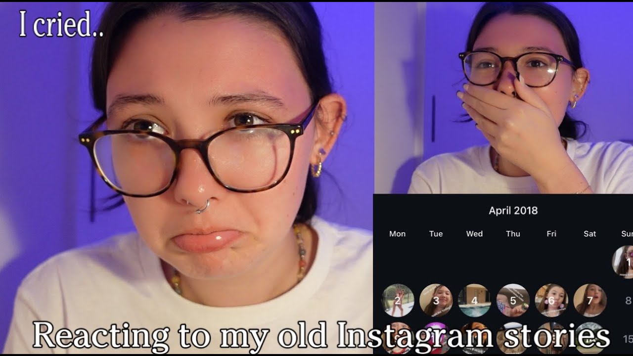 REACTING TO MY OLD INSTA STORIES!