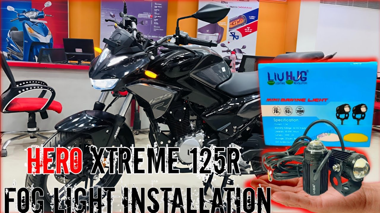 Hero Xtreme 125R Fog Light Installation | LUHJG Fog Light Full Wiring & Setup |Best Budget Fog Light