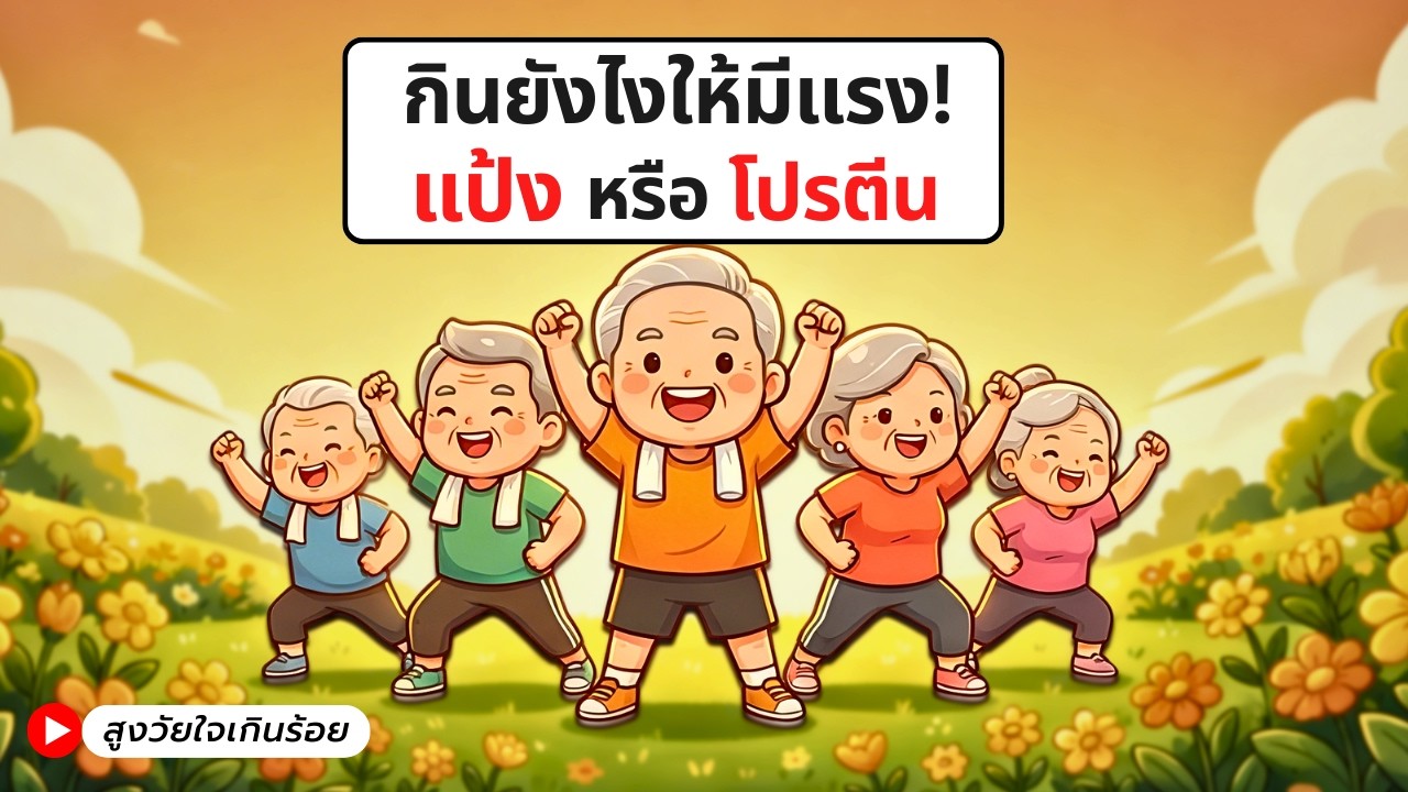 อายุ 60+ ชอบออกกำลังกาย ควรกินโปรตีนหรือแป้ง แบบไหนดีกว่า?
