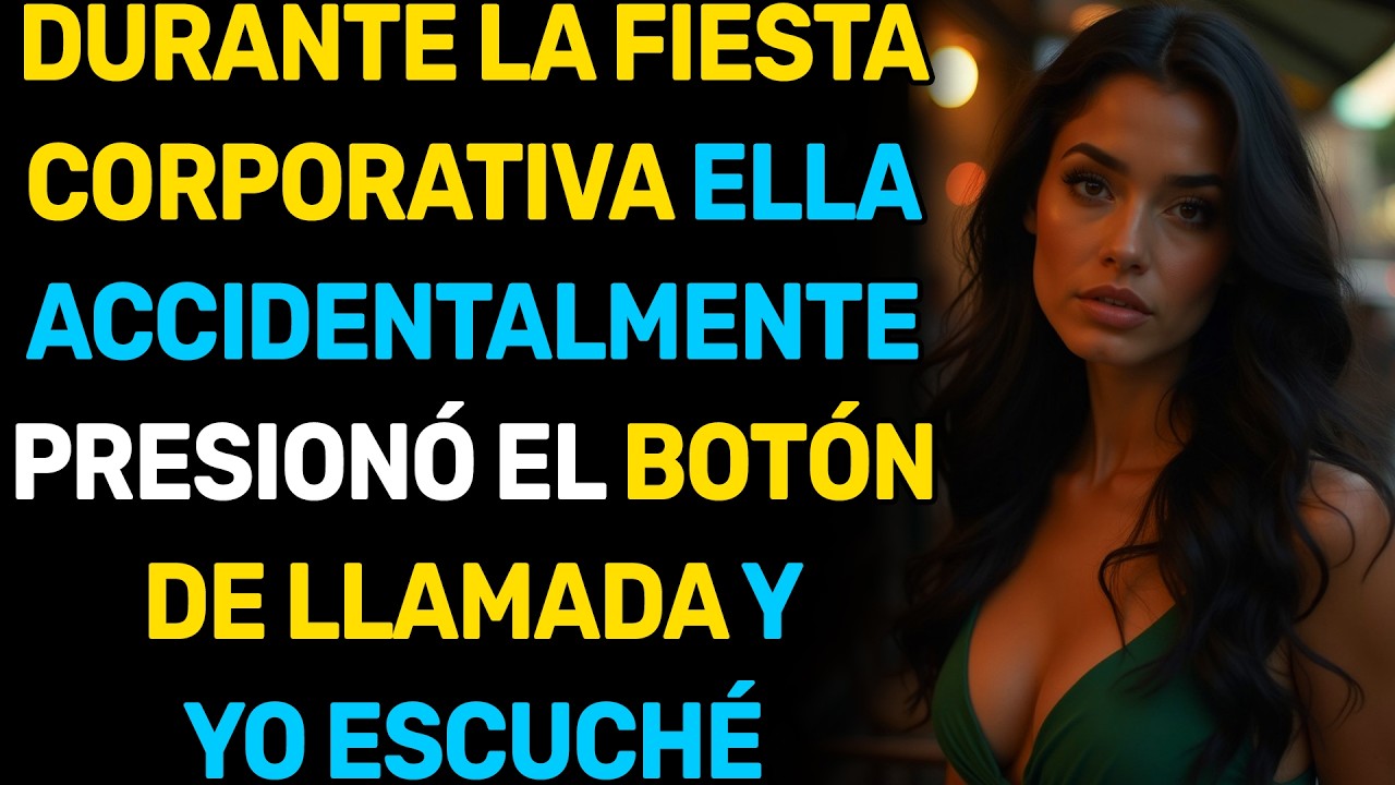 DURANTE LA FIESTA CORPORATIVA ELLA ACCIDENTALMENTE PRESIONÓ EL BOTÓN DE LLAMADA Y YO ESCUCHÉ
