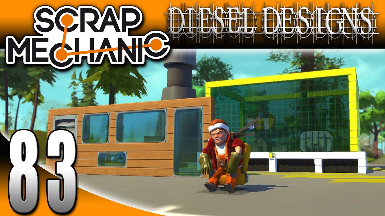 Scrap Mechanic Gameplay :EP83: Aquarium! New Glass, Window, & Music Blocks! (Let's Play 1080p)