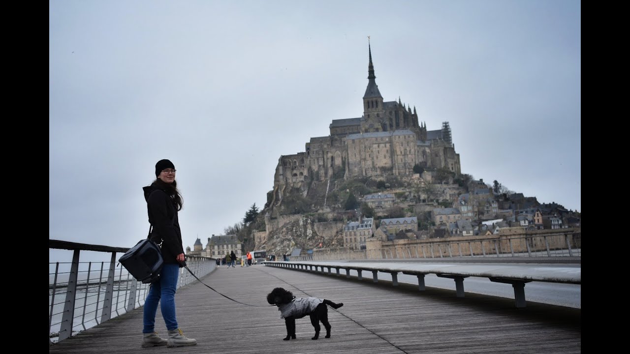 Hiking to Mont Saint-Michel with a Dog