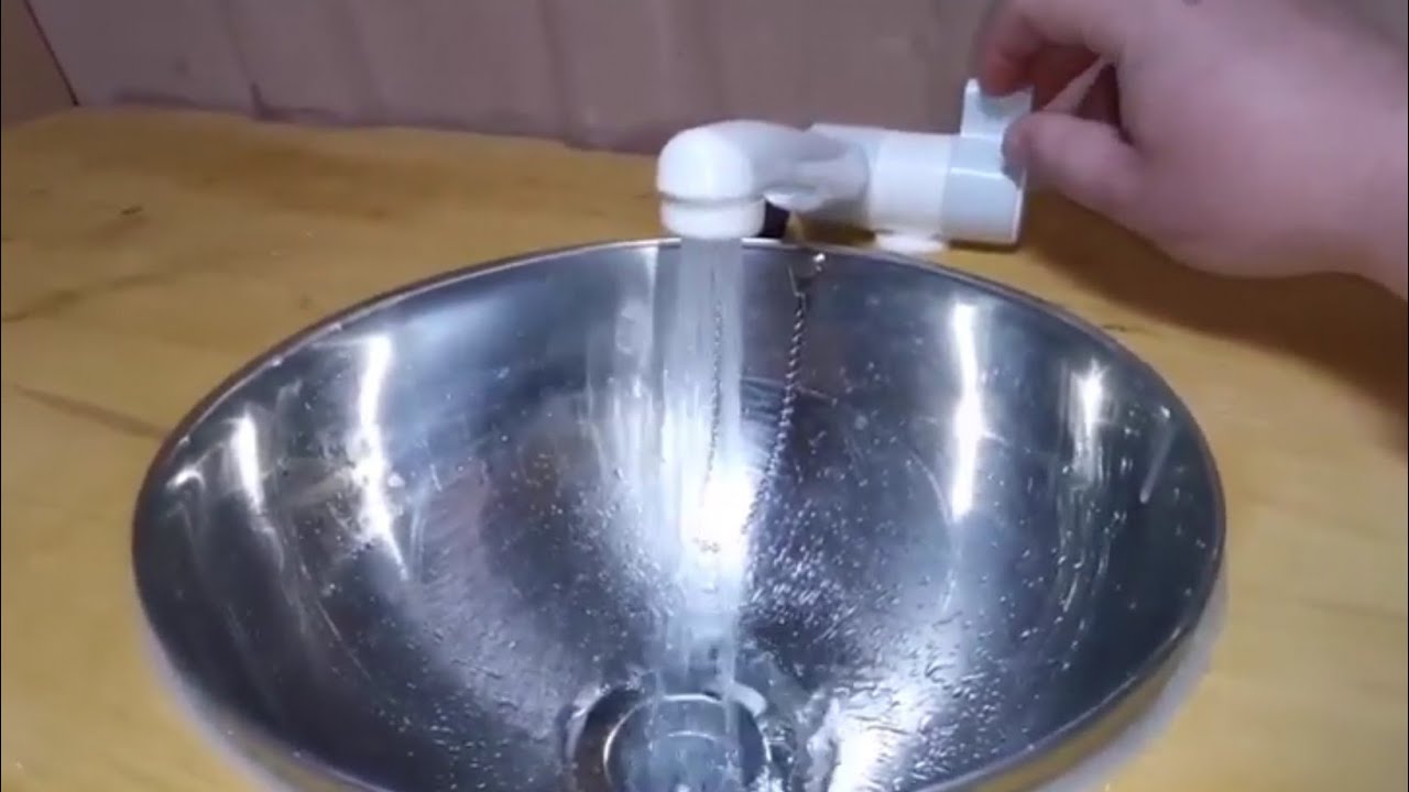 Branchement robinet avec contacteur en 12 volts