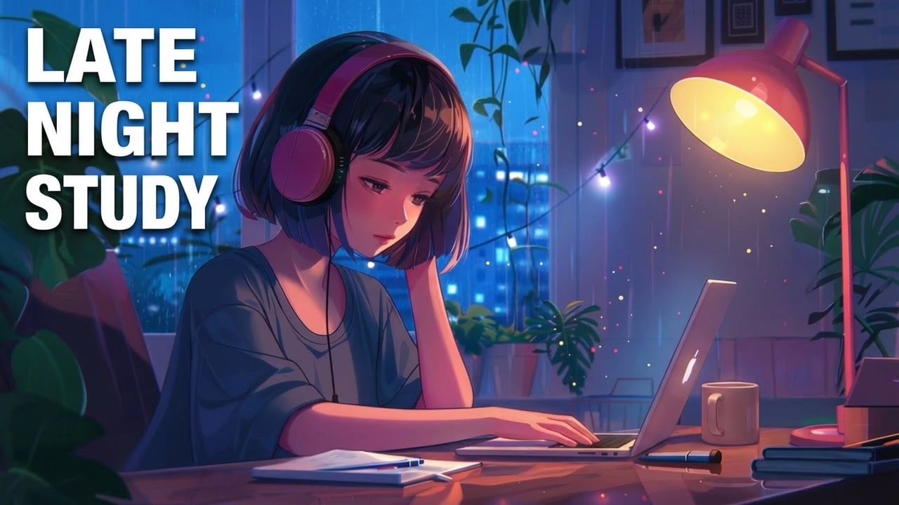 Late Night Study Vibes 🌙 Cozy Anime Lofi Beats for Focus & Relaxing