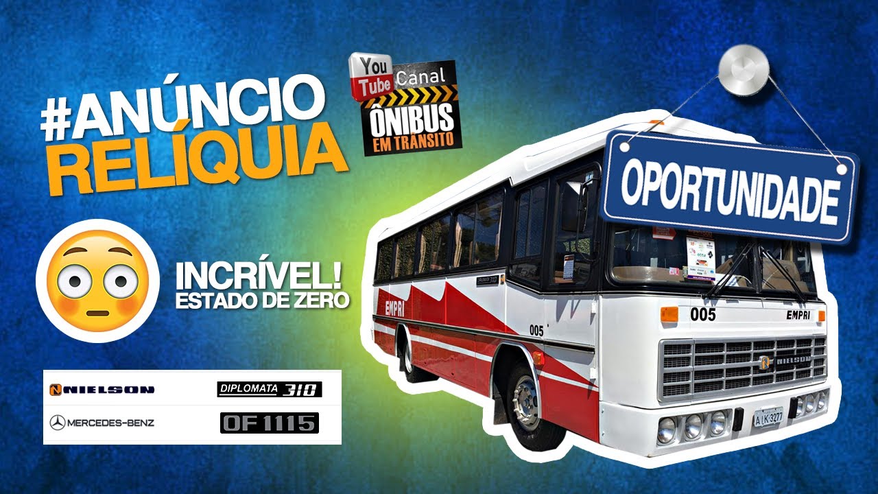 NIELSON DIPLOMATA 310 - M.BENZ OF-1115  ÔNIBUS A VENDA!!!