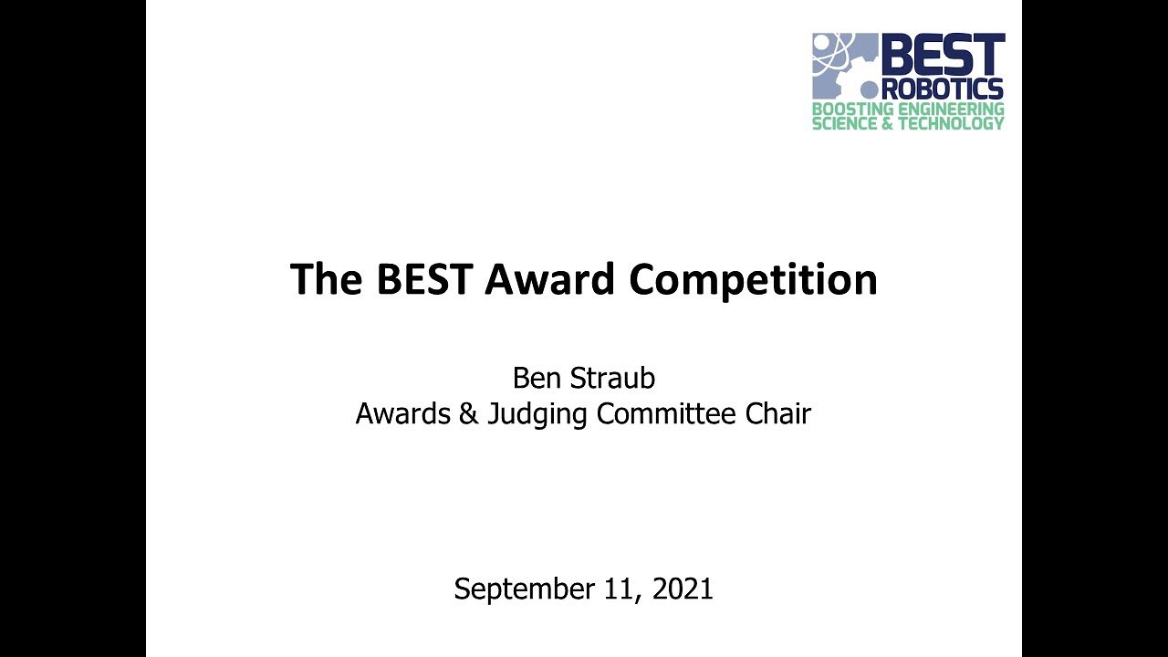The BEST Award Competition  Video