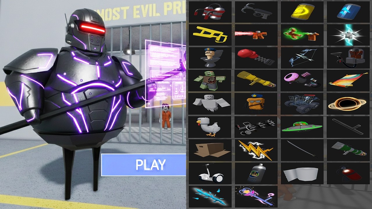 All Items Unlocked BARRY'S PRISON RUN OBBY HARD MODE - Roblox New Update All Morphs Full Gameplay