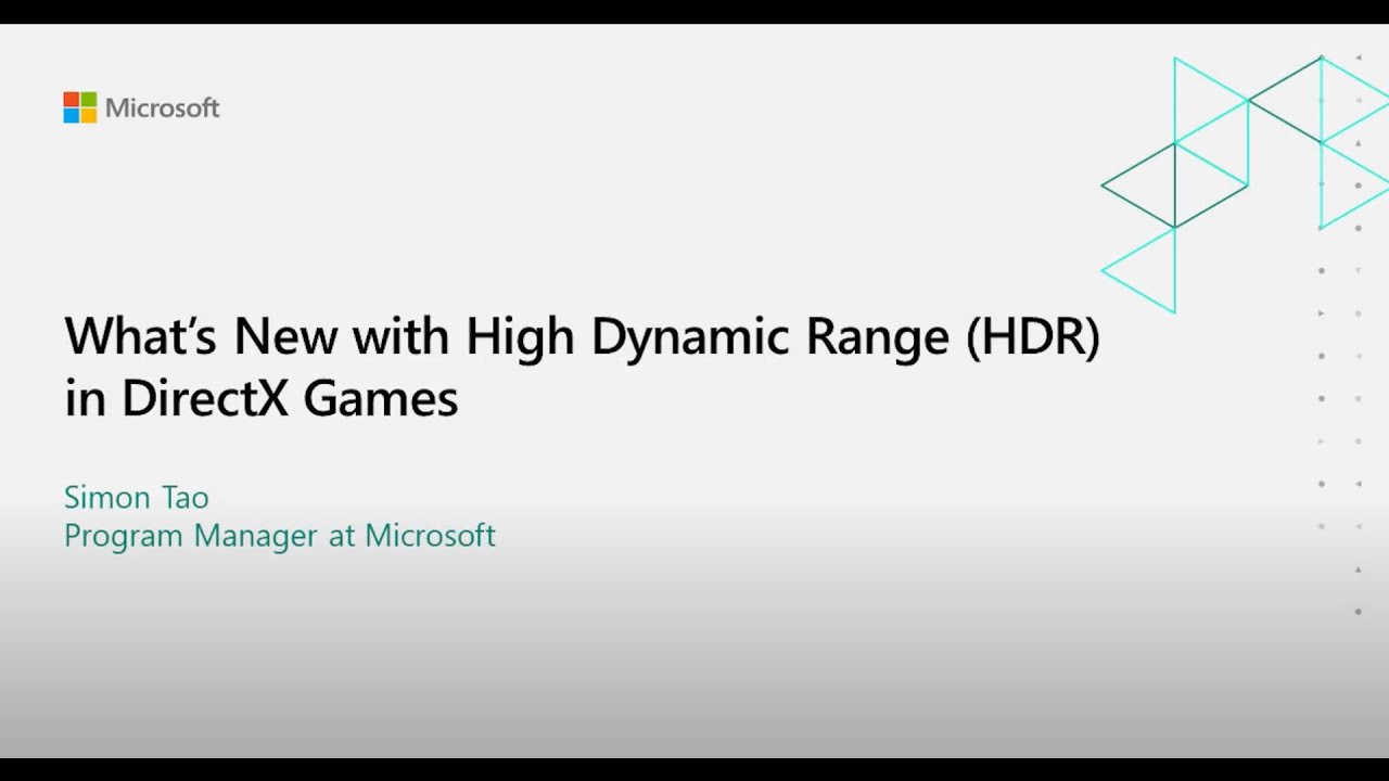 What's New with High Dynamic Range in DirectX Games
