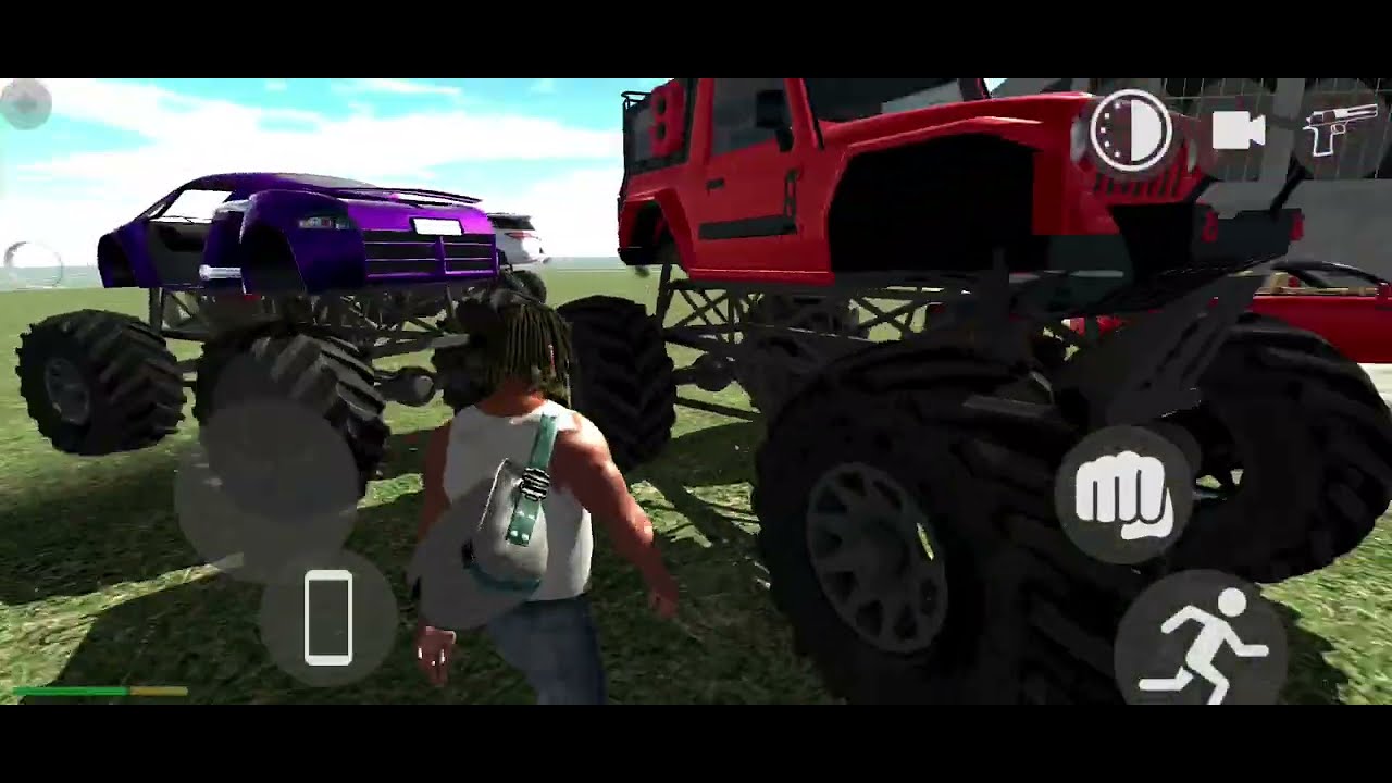 Franklin Vs Godzilla Fight !! Indian bike 3d game 