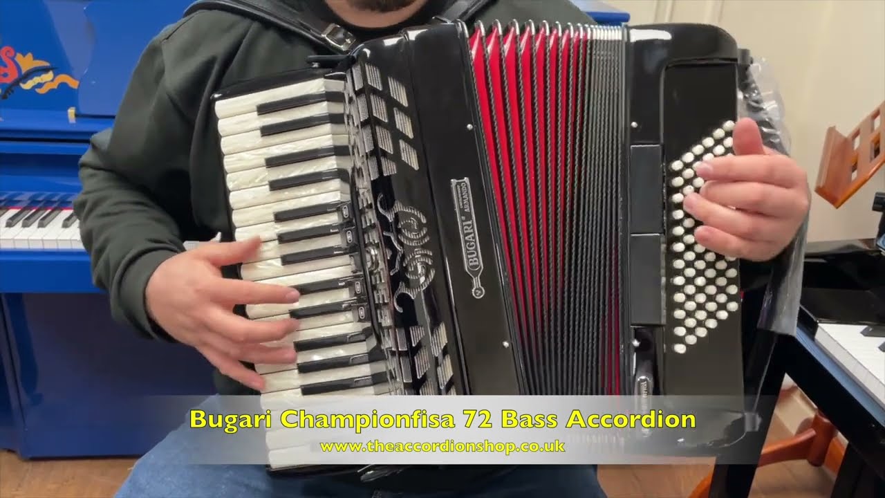 Bugari Championfisa 72 Bass Accordion