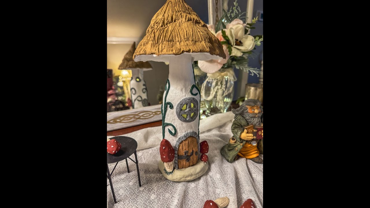 Fixing an air-dry clay fairy-themed bottle