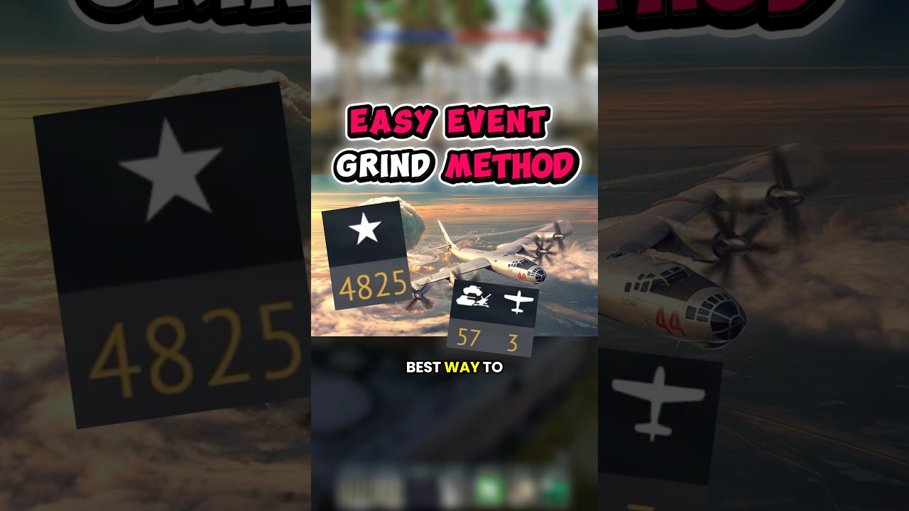 Best method to grind the Nuclear Thunder event! ☢️ #warthundertanks #warthunder #gaijin #wt