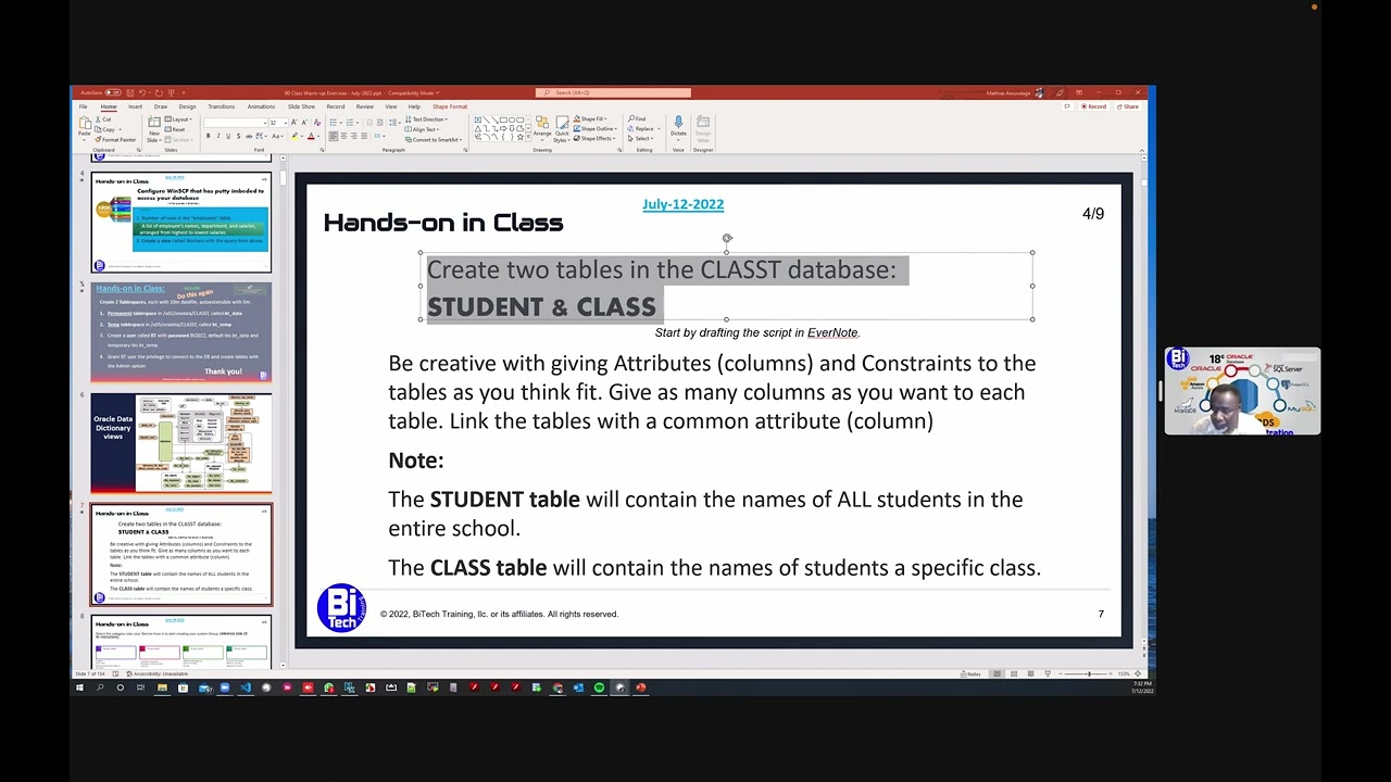 DML  07 12  2022 part 1