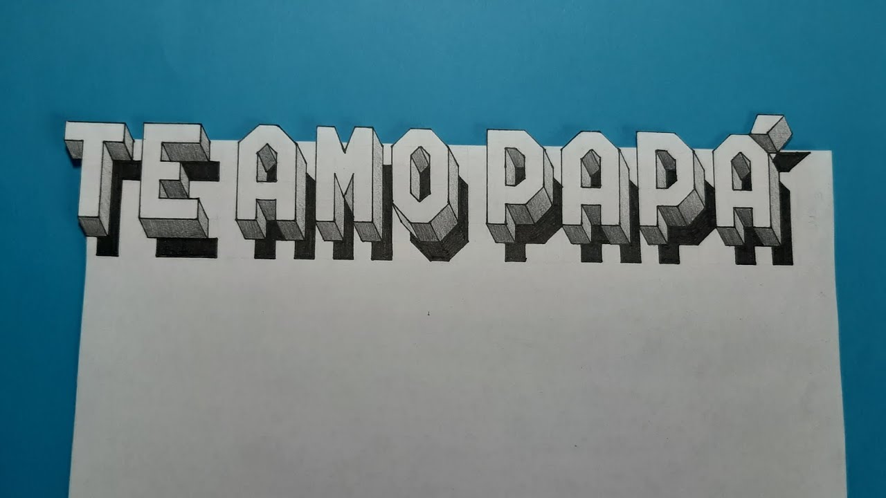 LETRAS CON EFECTO 3D [f&aacute;cil] TUTORIAL (paso a paso)