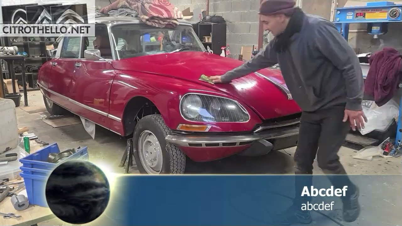 CITROEN DS 23 IE ROUGE MASSENAT 1973 DE MARC. RESTAURATION MECANIQUE PLUS CLIMATISATION 20.