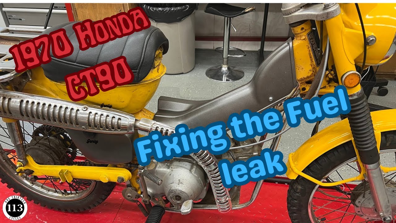 Устранение утечки топлива на HONDA CT90 1970 года выпуска