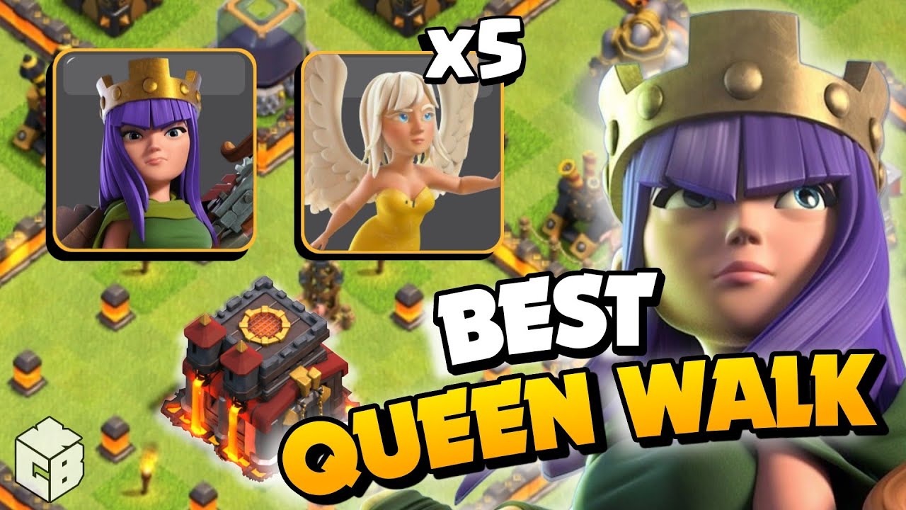 3 COMBO QUEEN WALK NGGAK ADA OBAT TH 10 - Clash of Clans