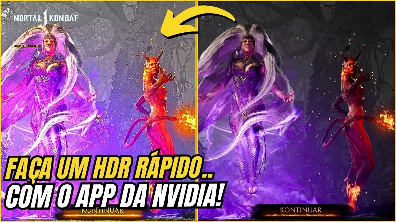 Como fazer um HDR, sem HDR, com o APP da NVIDIA.