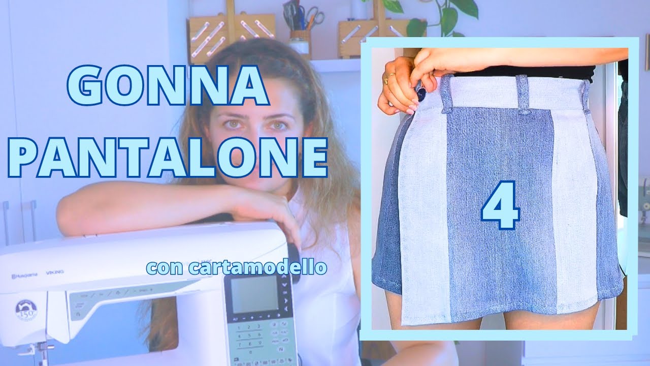 GONNA PANTALONE tutorial - parte 4 - cinturino e chiusura