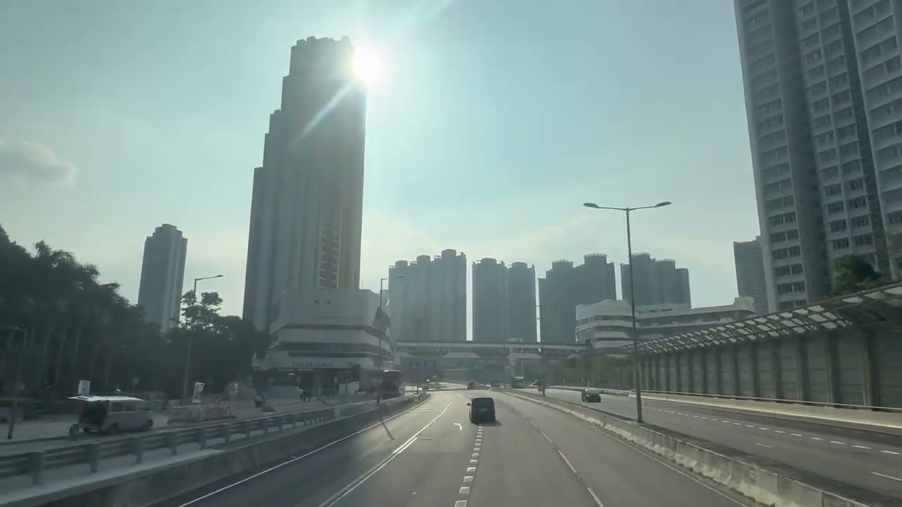 {數客}￼￼城巴￼580西沙灣➡️沙田市中心￼ 全程原速￼行車片段