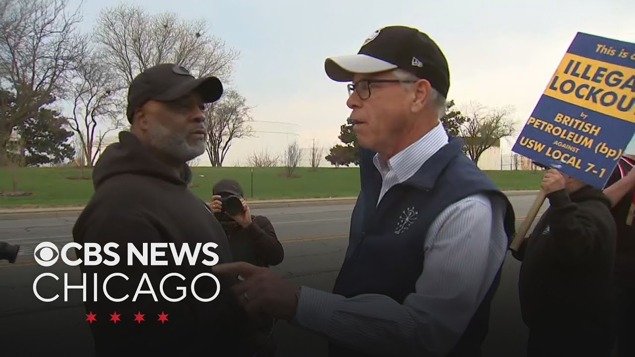 Indiana Gov. Mike Braun meets with locked-out BP Refinery union workers