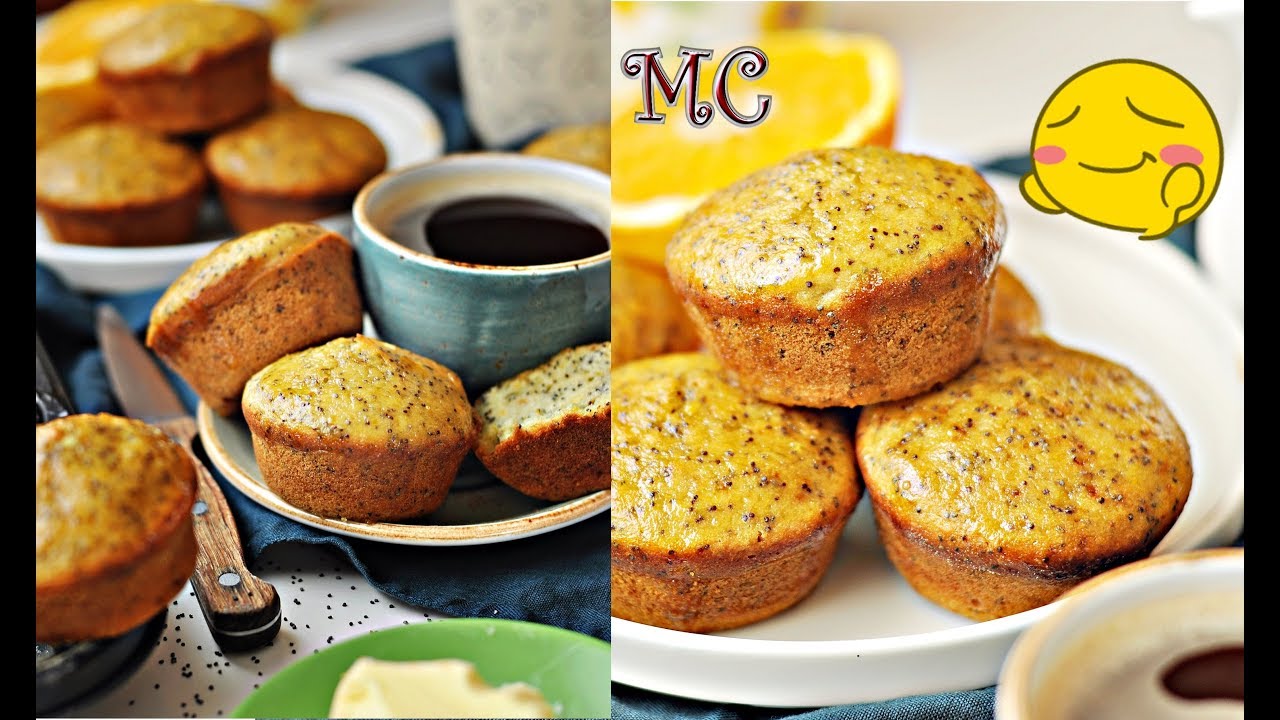 Proste Muffiny Pomarańczowe z Makiem – Przepis – Mała Cukierenka