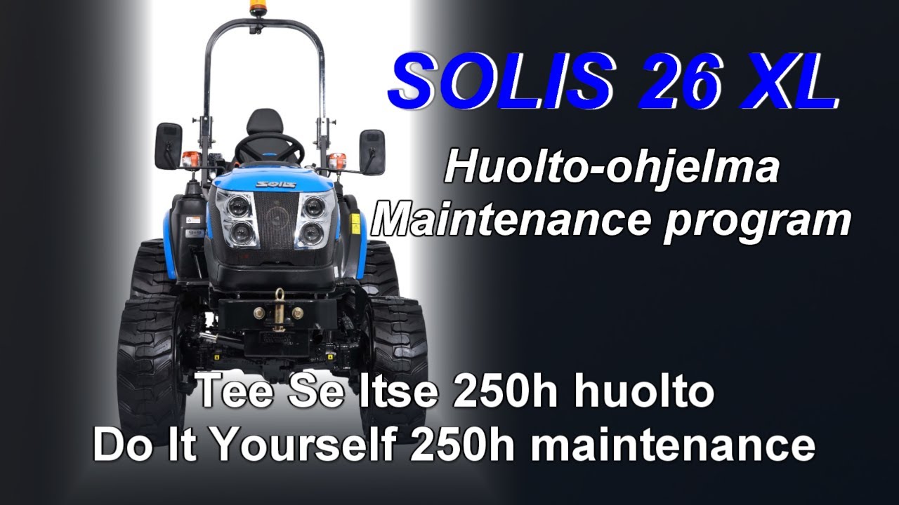 SOLIS 26 huolto-ohjelma