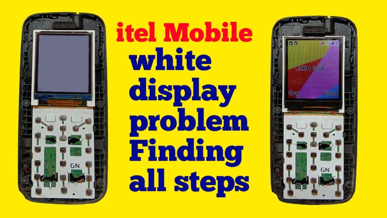 itel mobile white display solution!