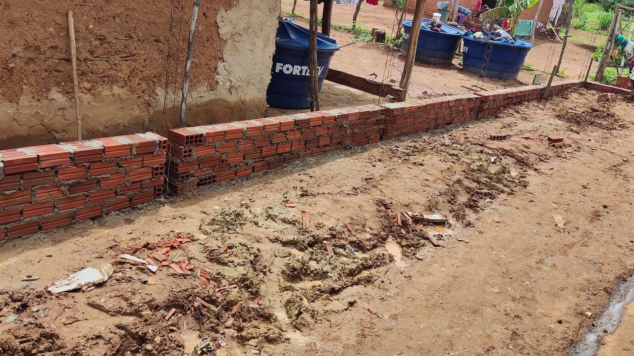 COMO TÁ FICANDO A CONSTRUÇÃO DA VARANDA DA CASA DA FAMÍLIA TRÊS RIACHOS