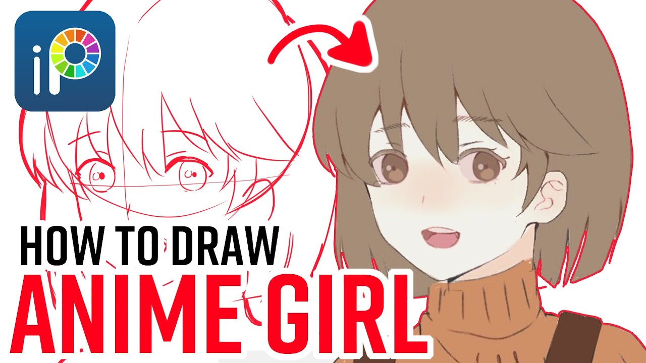 Ibispaint X - How to Draw Anime Girl
