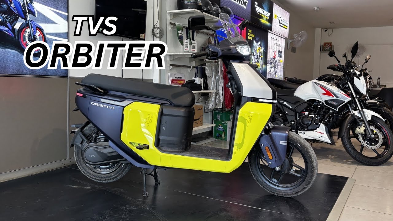 TVS Orbiter Ev Scooter 🛵 3.1 Kwh Battery 🔋 | Price, Range, Batter Or Not ?? @CarwithAshutosh