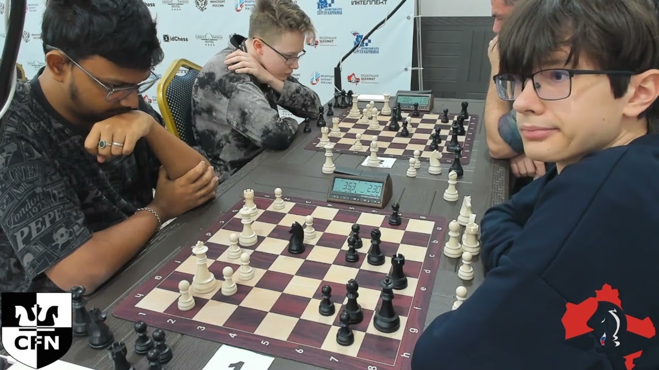 GM Mitrabha G. (2514) vs Popov N. (1811). Russian Chess Crown rapid B