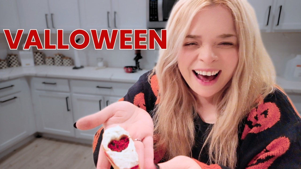 Spooky Valentine Cookies 🖤 Gothic Valloween Bake With Me