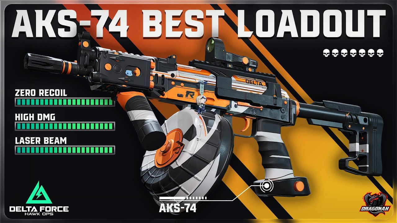 AKS-74 BEST LOADOUT FOR NO RECOIL - 75 BULLETS OF PAIN | HƯỚNG DẪN MOD SÚNG | DELTA FORCE | DRAGONAK