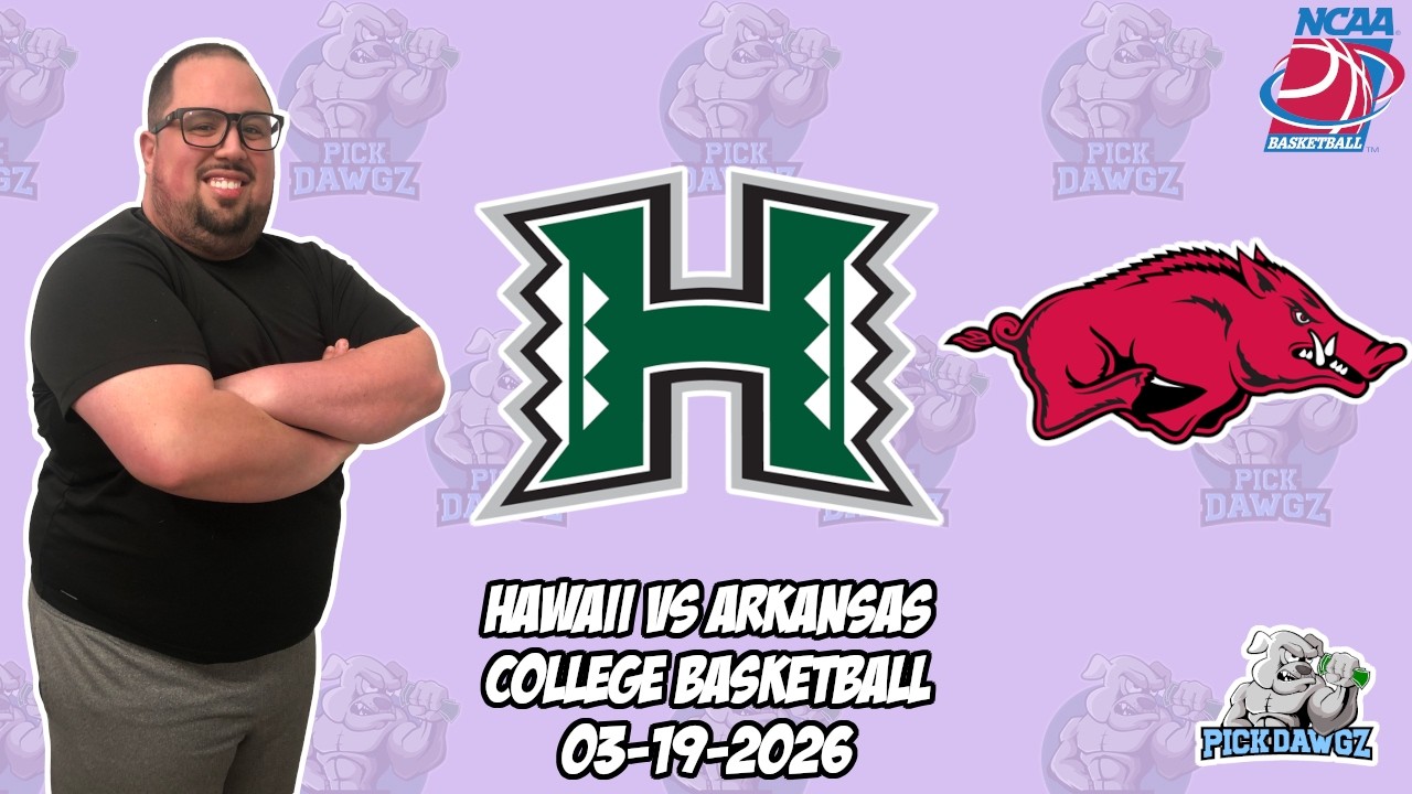 Гавайи против Арканзаса 19.03.2026 Бесплатные прогнозы и ставки на студенческий баскетбол | Марто...