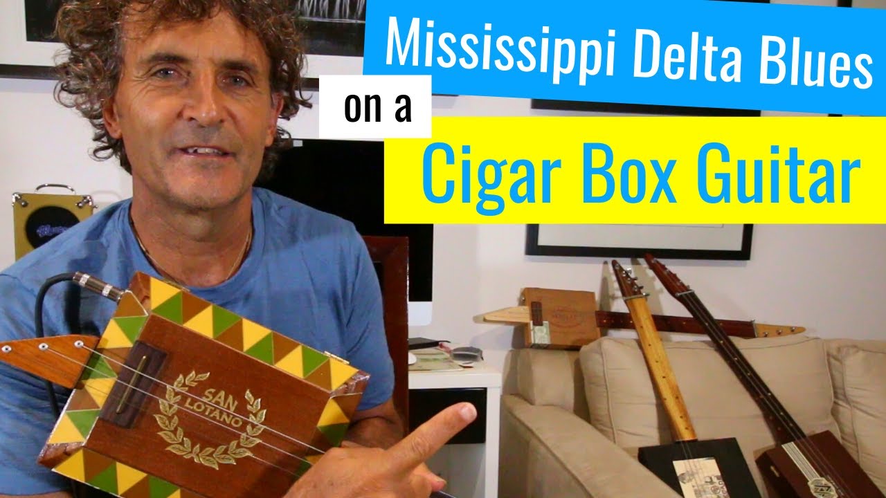 Mississippi Delta Blues by Muddy Waters 3 string cigar box guitar