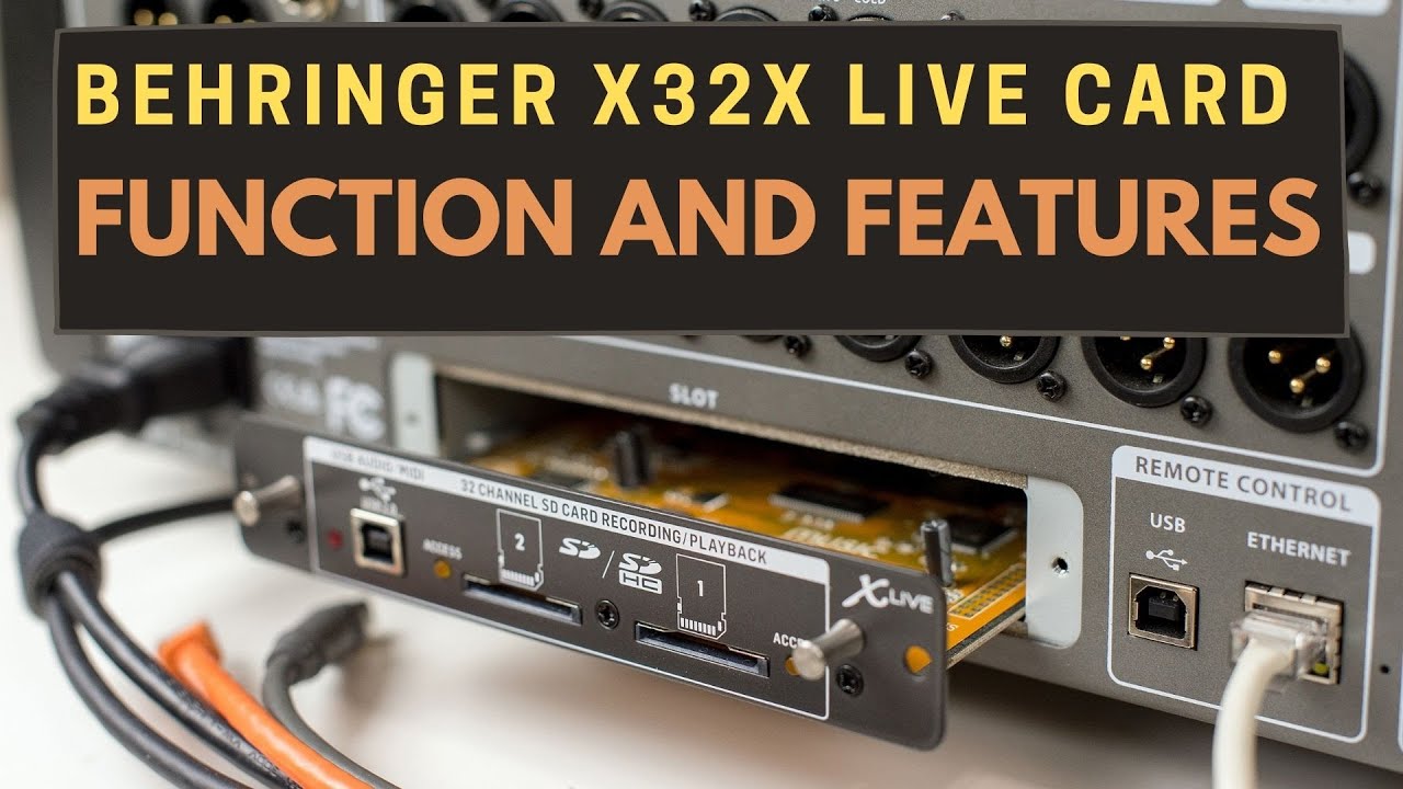Функции и возможности карты Behringer X-Live