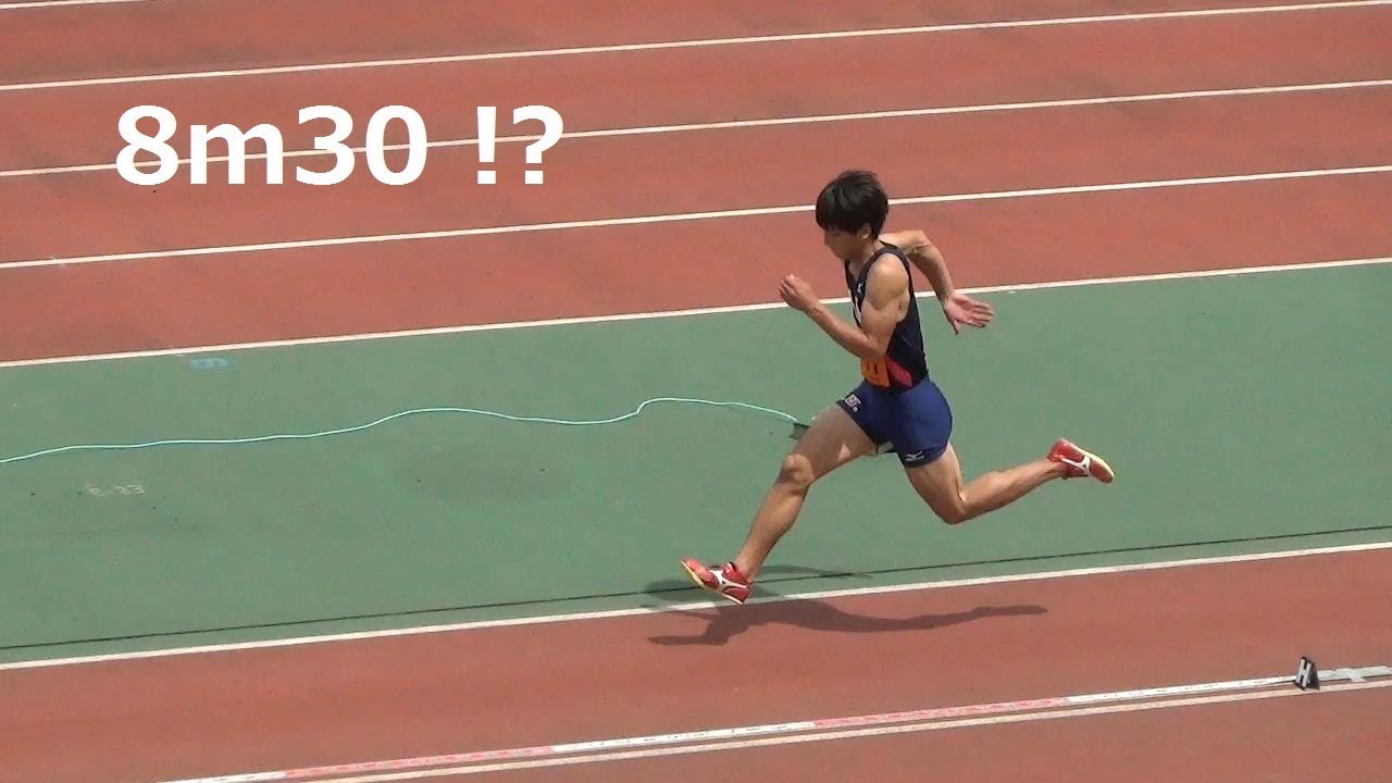 橋岡優輝 8m30 2位 関東インカレ陸上2018 男子走幅跳
