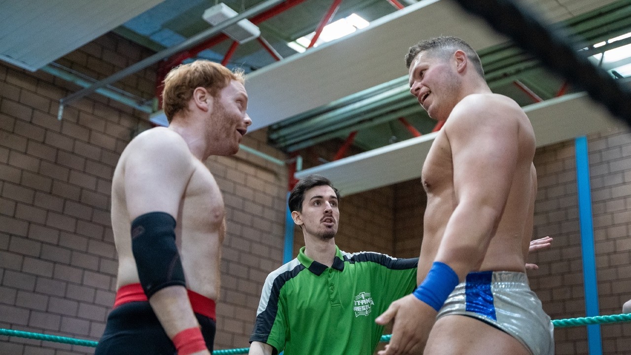 Full Match - The Bad Guys & The Bais Vs.  Govan Team, E-Town & Ross Hauser - Titanic Wrestling