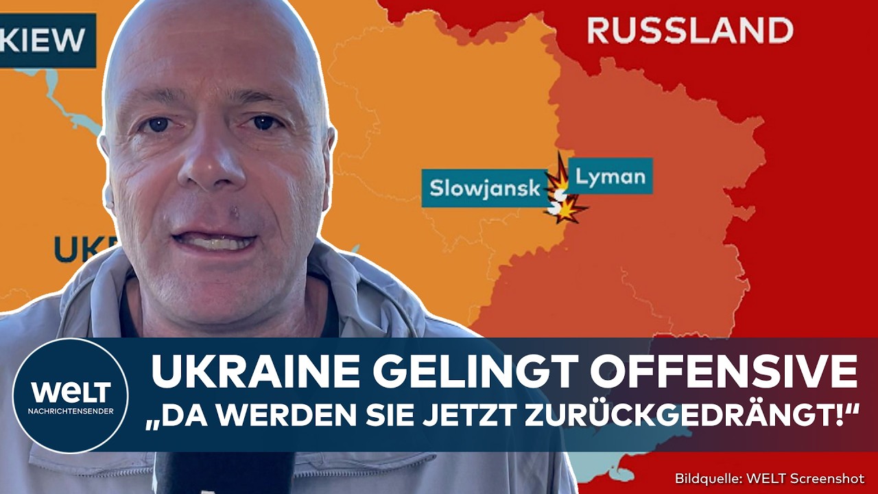 PUTINS KRIEG: Ukraine gelingt Offensive! Armee &uuml;berrascht Russland bei Lyman und verdr&auml;ngt Truppen