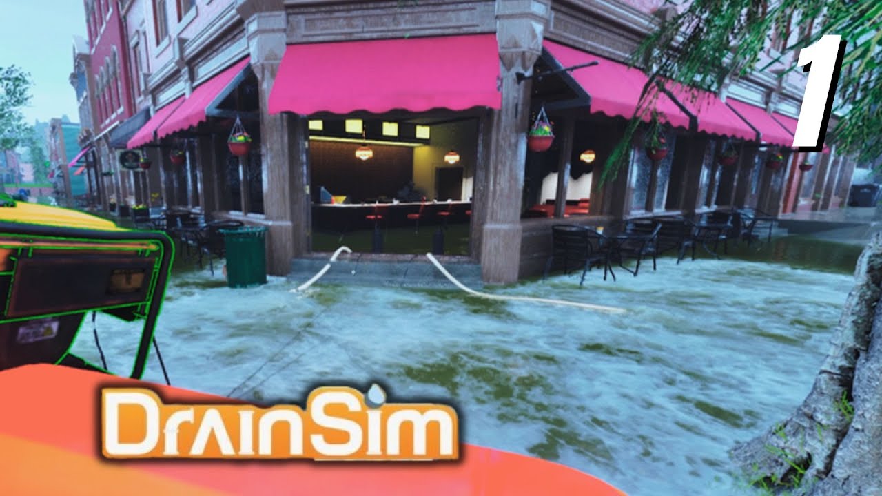 The Flood Control Project ~ DrainSim  Demo - No Commentary