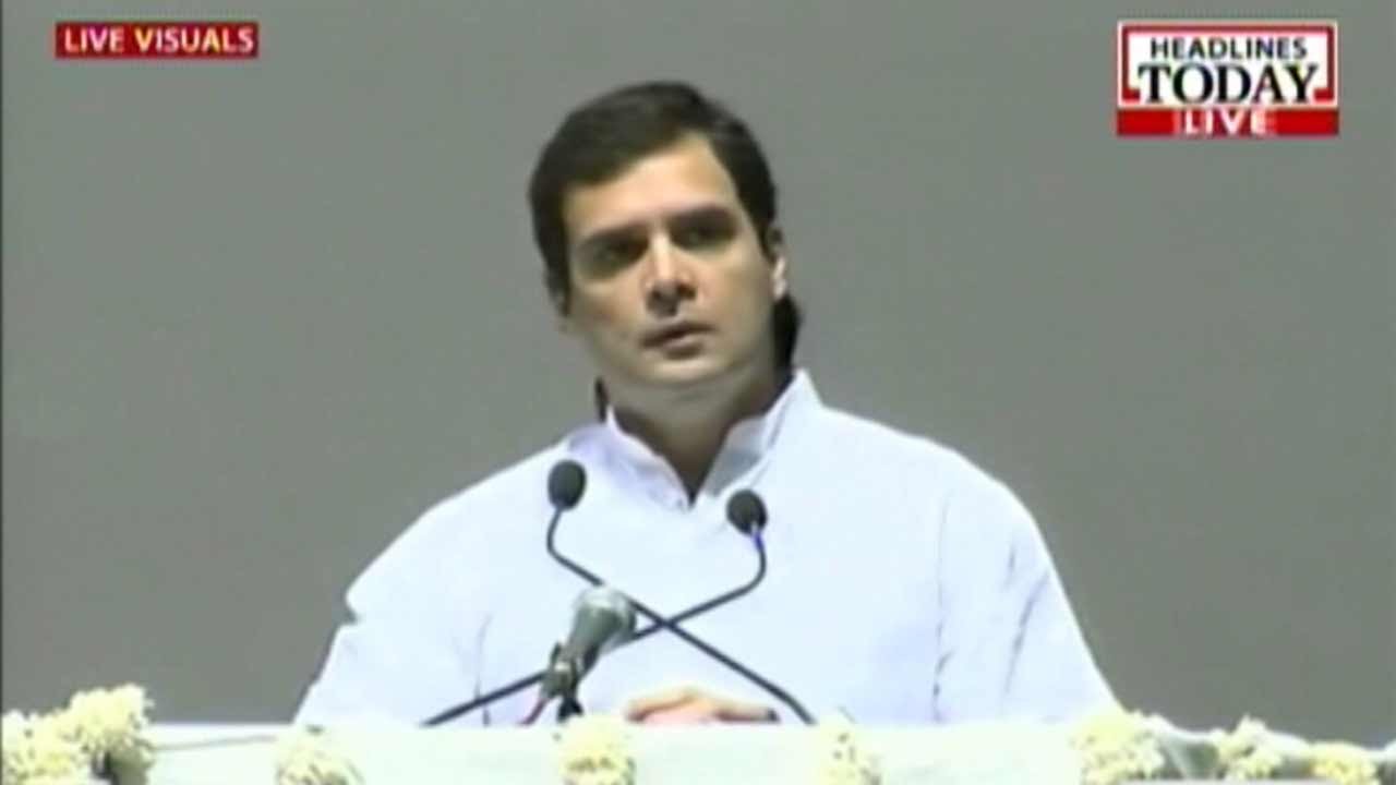 Rahul Gandhi speaks at event organised to celebrate Nehru's 125th birth anniv