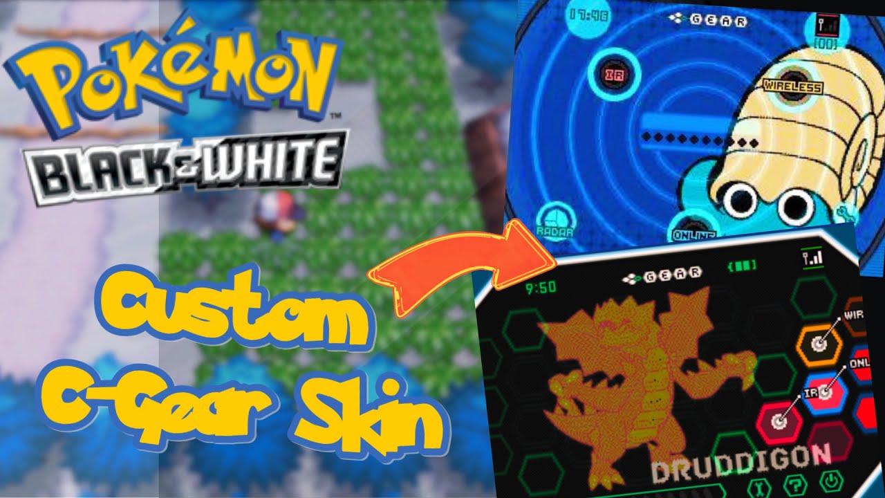 Pok&eacute;mon BW How to Make a Custom C Gear Skin