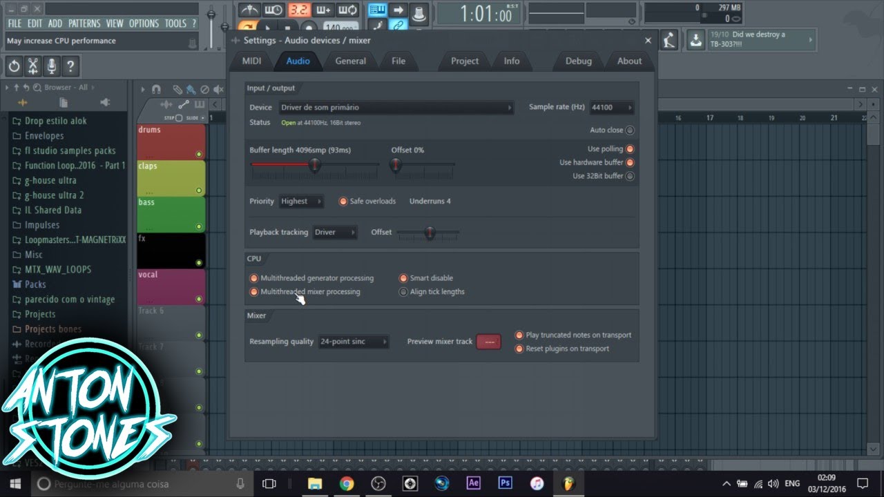 Como configurar o Fl Studio Parte 3