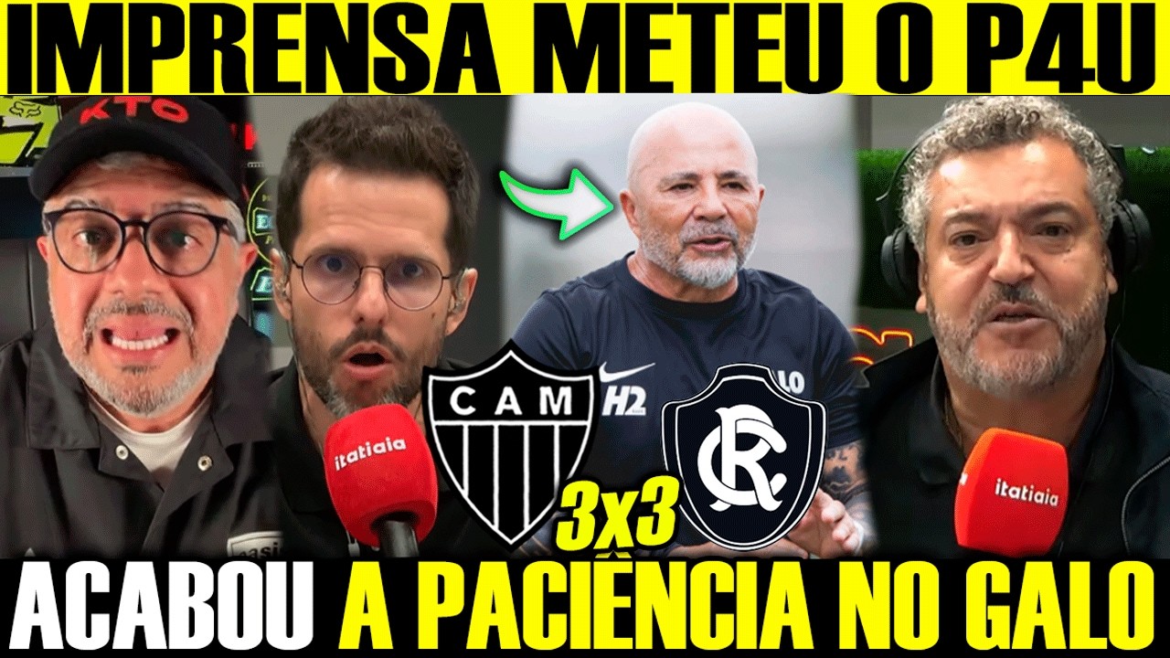 OLHA O QUE O HG, CAIXA E TODA IMPRENSA MINEIRA FALOU DO VEXAME DO GALO ! ATLÉTICO 3 X 3 REMO