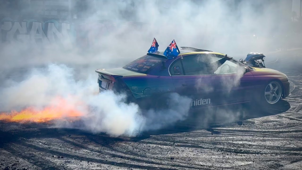 PHOENIX's birthday burnout BAKES TYRES and TAKES the CAKE!