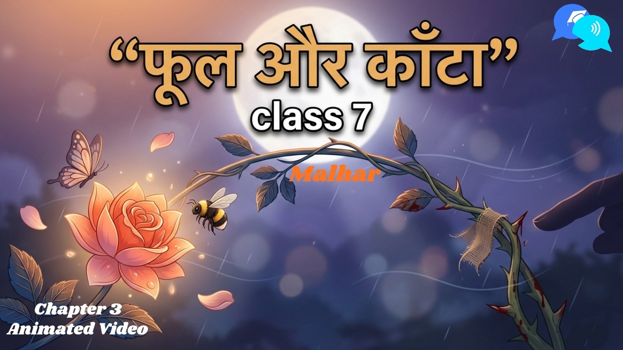 Phool aur Kanta Class 7 Hindi ||Animated Video || फूल और काँटा Malhar Chapter 3