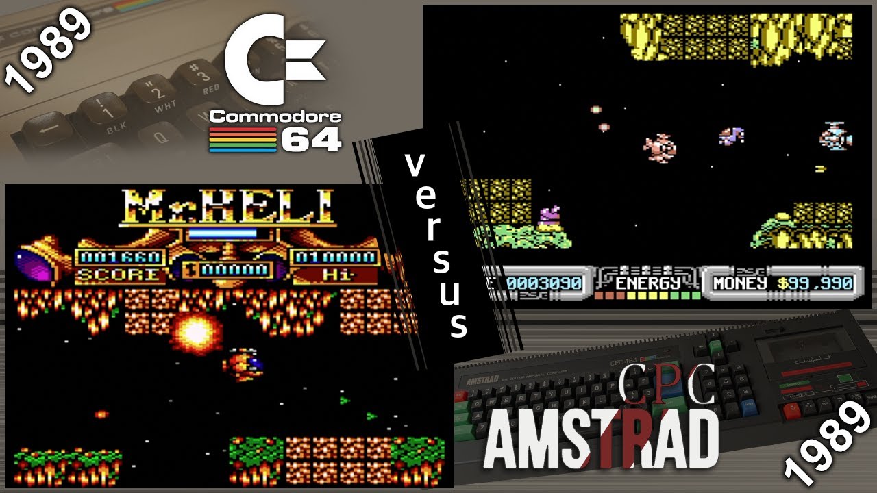 Commodore 64 vs. Amstrad CPC - 8 games from 1989