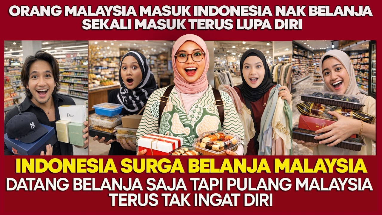ORANG MALAYSIA SHOPPING DI INDONESIA SAMPAI LUPA DIRI — MEREKA KATA INI SURGA BELANJA!
